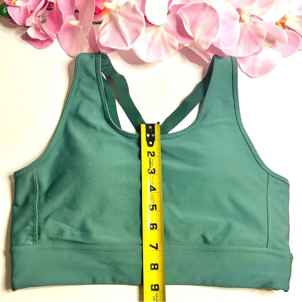 DSG Strappy Sports Bra Large Green Low Impact Athleisure Yoga Activewear